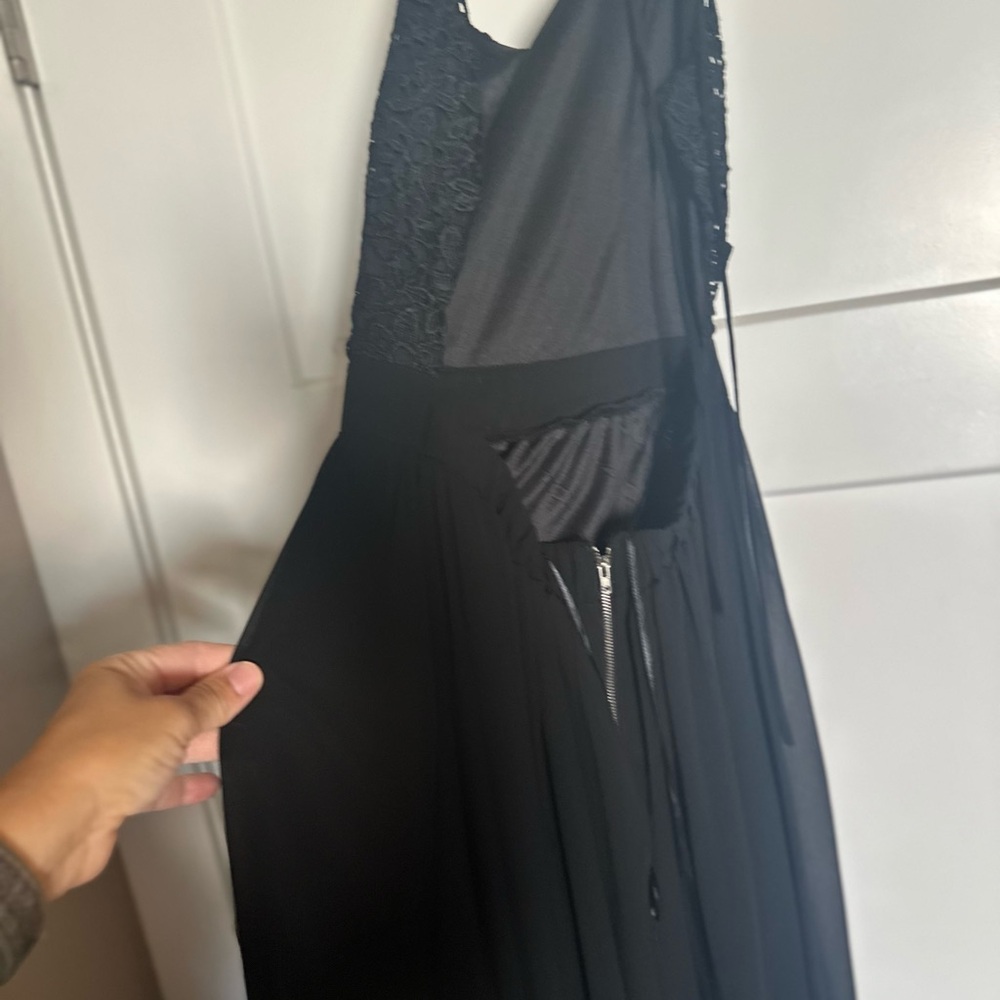 Double Zero Black Backless Dress